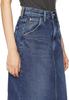 Lee Standard Wardrobe Jeans Long Denim Dark Size S Skirt, LL2625, Women's, Blue,