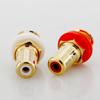 10Pcs RCA Female Socket CMC Connector Chassis Panel Mount Adapter Audio Amplifier Terminal Plug AV Speaker Plug DIY Wire Jack
