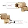 1/4" Brass High Pressure Washer Quick Connect Adapter Swivel Nozzle 5 Angle 180° Rotating Head 4500PSI Car Wash Tool