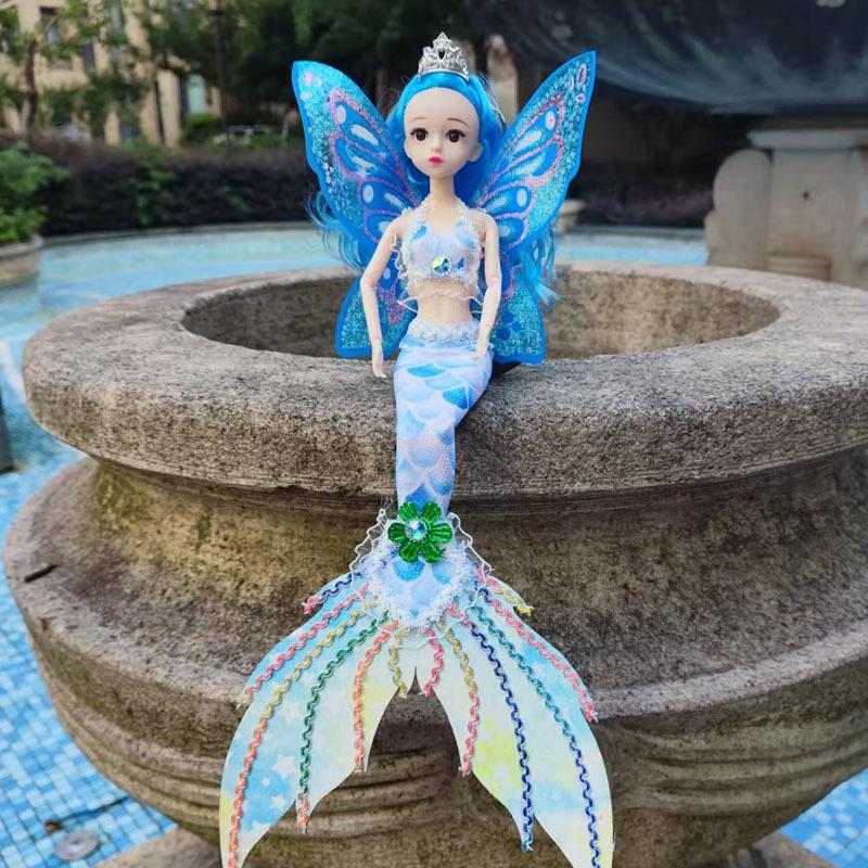 

Кукла-русалка с подсветкой, кукла, кукла-девочка, подарок, детская игрушка 45cm