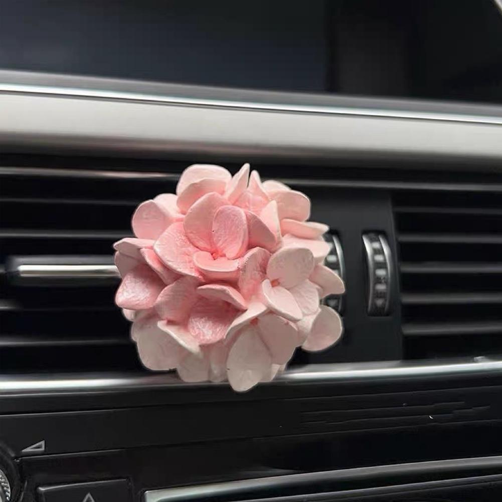 Car Perfume Clip Flower Tulip Air Outlet Car Air Freshener Peach Blossom Aroma Diffuser Car Decoration Accessories Fresh Air