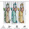 Animal Cartoon Shower Curtain Cute Cow Design for Bathroom Decor Waterproof Fabric with Hooks Various Sizes Available