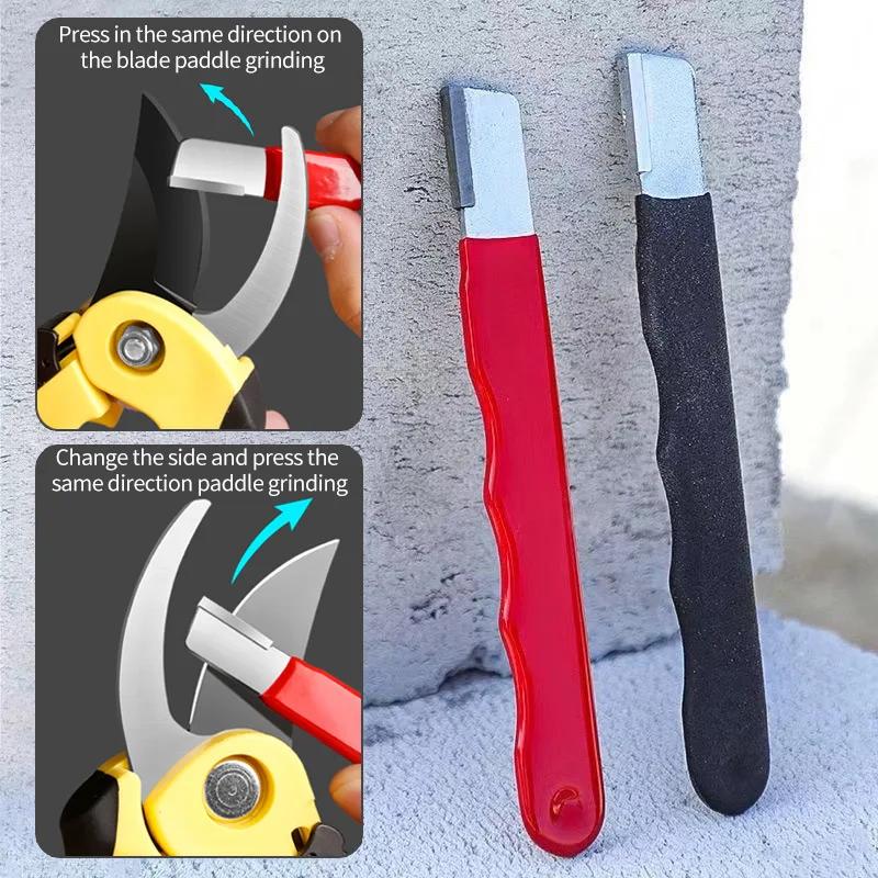 Pruning Sharpening Stone Metal Knife Mini Portable Knife Sharpener Diamond Sharpening Stone For Garden Shears Kithchen Tools