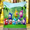 Oddbods bedruckte Kuscheldecke – leicht, weich, warm;Vielseitige Decke für alle Jahreszeiten – perfekt als Klimadecke, Nickerchen-Decke