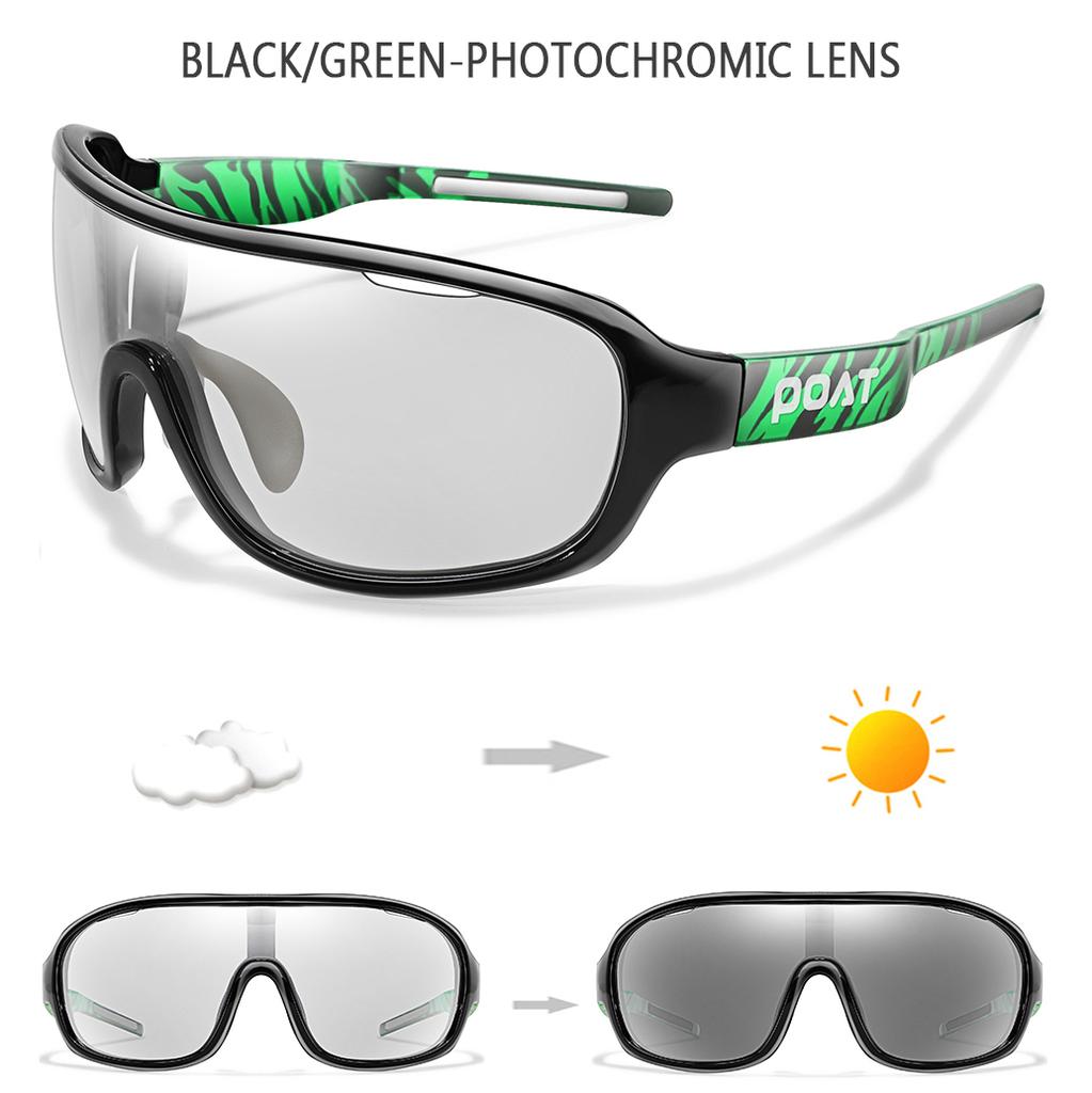 Men Women Polarized Photochromic Outdoor Windproof Road Cycling Eyewear Sports Cycling Fishing Sunglasses