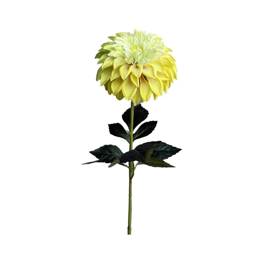 Realistische Große Blume Künstliche Chrysantheme Langer Ast 3D Gedruckte Dahlie Real Touch Künstliche Falsche Blume Hochzeitsdeko