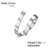 Cazador Customized Name Date Stainless Steel Rings for Women Men Personalized Geometric Dating Rings Wedding Jewelry 2026 Trendy