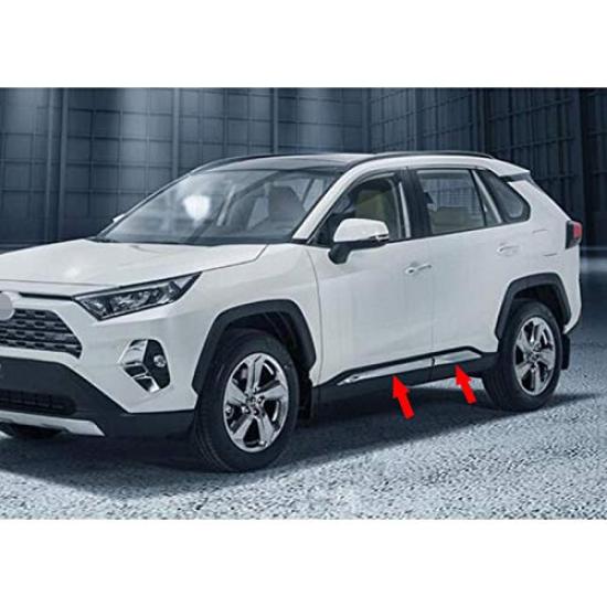 RUIQ Side Door Under Moulds for the Toyota New RAV4 Chrome-Plated (5th Generation)