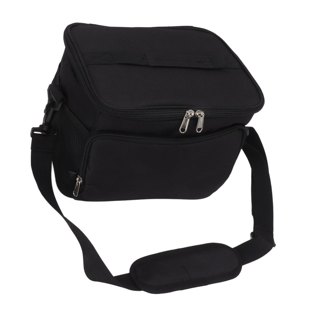 Insulated Lunch Bag Waterproof Large Capacity Portable Cooling Lunch Box Bag for Outdoor Camping Travel Black