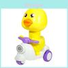 Kunststoff-Rückzieh-Kinderspielzeugauto mit Cartoon-Enten-Design zur Entwicklung motorischer Fähigkeiten und für Eltern-Kind-Spiel