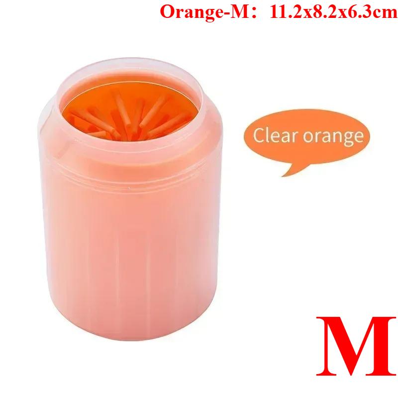 Dog Foot Cup Paw Washer Cleaner Dog Cat Foot Cleaning Brush Soft Silicone Dog Paw Cleaning Dog Paw Cleaning Bucket Accessories