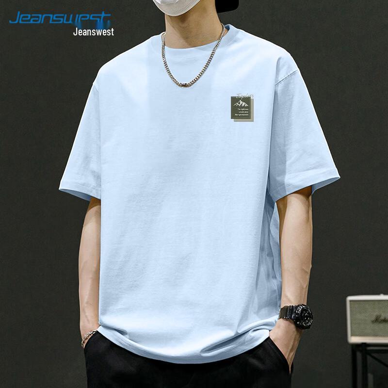 Jeanswest Men s Round Neck Short-Sleeve Cotton T-Shirt M