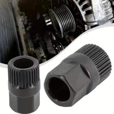 Hexagon Generator Pulley Removal Tool 33 Teeth 19mm Diameter for Alternator Clutch Wheel with Steel Construction