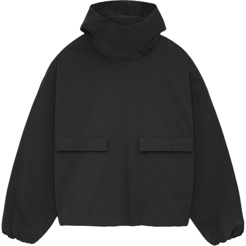 Fear of God Essentials Military Nylon Hooded Anorak Black Men Outerwear 202BT244780F