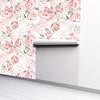 HaoHome Blumen und Pflanzen Abziehbar und Aufklebbar Tapete Abnehmbar Mehrfarbig Vinyl Klebstoff Floral Wandbeläge Wohnzimmer Dekor