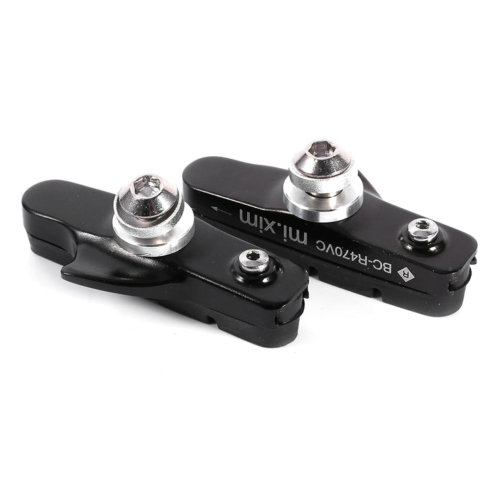 

2 шт. Тормозные колодки из алюминиевого сплава для шоссейного велосипеда, тормозные колодки выдвижного типа(красный)