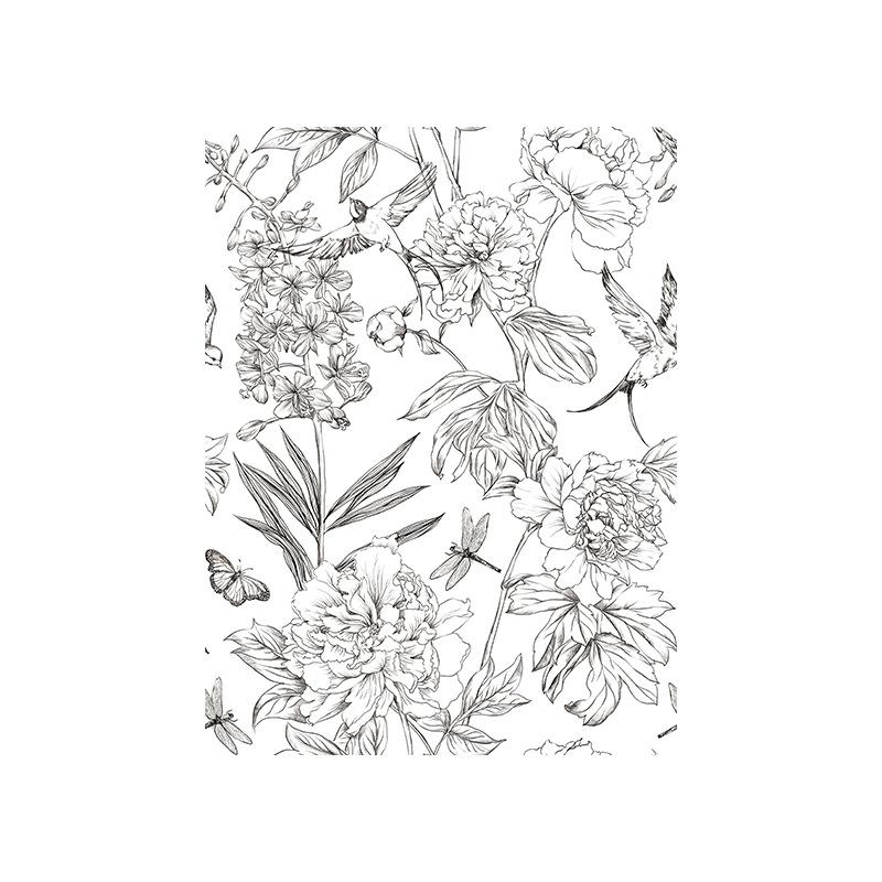 PVC Wallpaper Household Self-adhesive Background Wall Decorative Painting Wall Sticker Self-adhesive Wall Covering Bedroom Wallpaper Self-adhesive