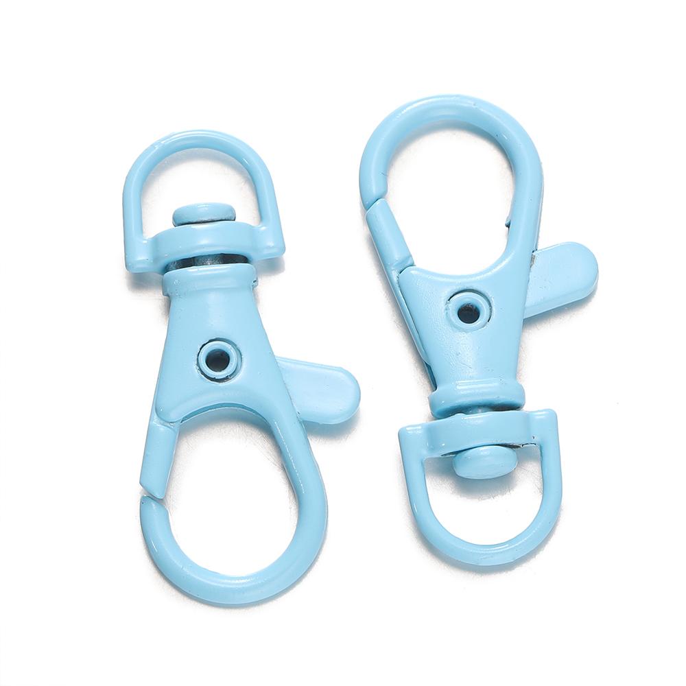 5/10Pcs Colorful Swivel Lobster Clasp Hooks Keychain Split Key Ring Connector for Bag Key Chain DIY Jewelry Making Supplies