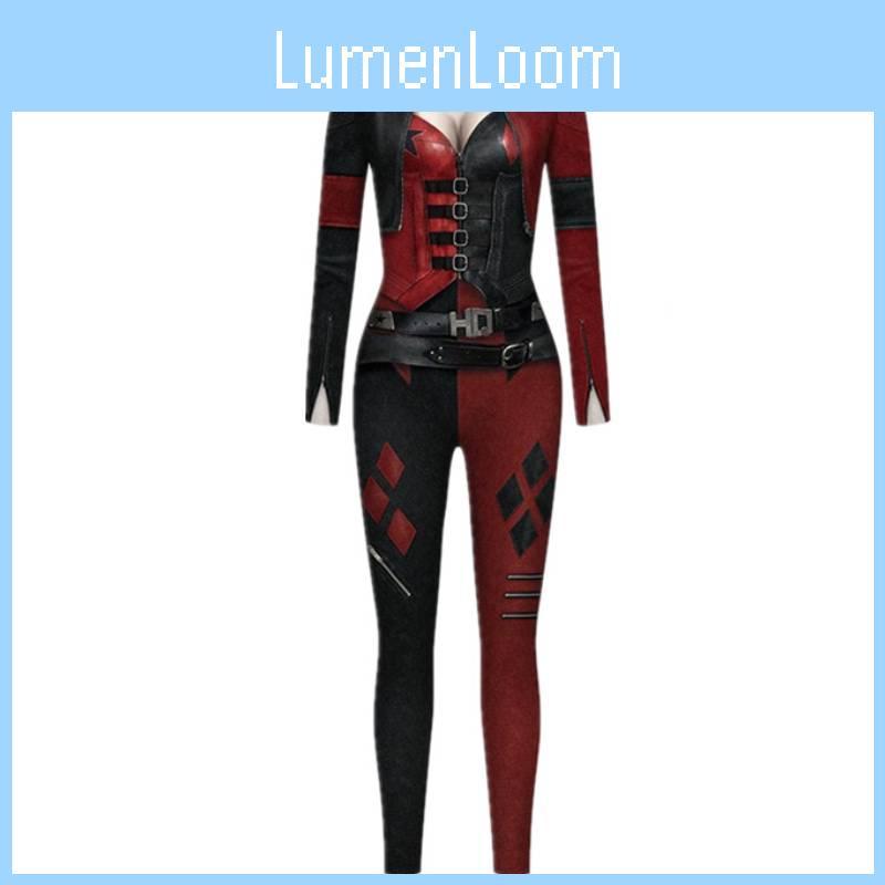 Quinn Damen Klassisches Anime Kostüm Halloween Cosplay Jumpsuit Kostüm