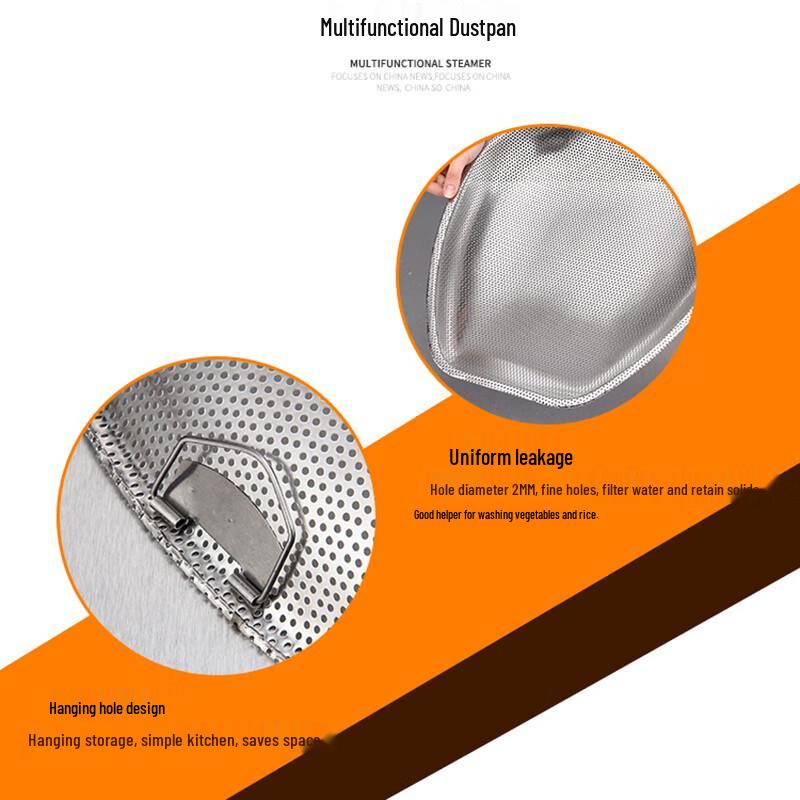 Pabei 43cm Stainless Steel Fine Mesh Colander (2-Pack)