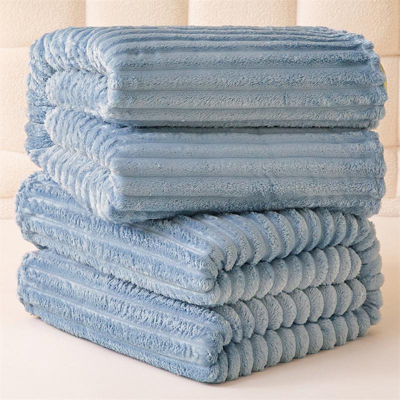 Plush Blanket Super Soft Bedsheet Solid Color Sofa Towel Car/Office/Travel Nap Blankets Multi Functional Blanket Plaids Manta
