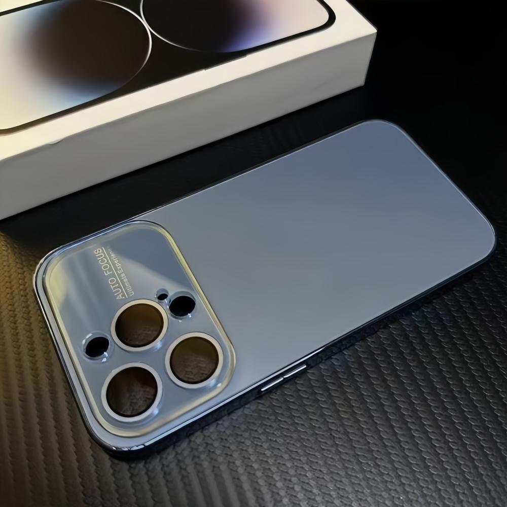 Instantly Turn 17 Large Window Lens Protect Case For iPhone 17 16 15 14 13 12 11 Pro Max Plating Bumper Hard Matte Cover