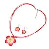 Jewelry Set Fashion Attractive Alloy Flower Dangle Jewelry Set for Party Dating Vacation
