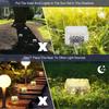 2PCS Outdoor Waterproof Solar Lights Led Ice Cube Brick Lamp Stair Step Paver Lamp For Yard Patio Lawn Garden Decoration Light