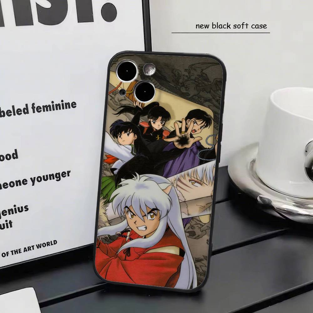Retro Anime I-Inuyasha Phone Case Silicone Soft For IPhone 17 Air 16 15 14 13 12 11 Plus Pro Max Plus