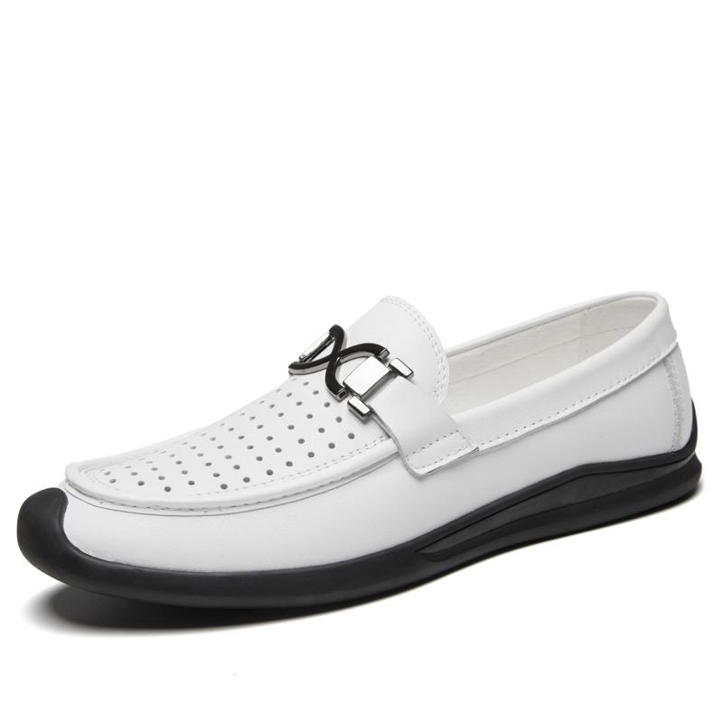 

Роскошные мужские мокасины Летняя повседневная обувь Мужские дышащие мокасины из натуральной кожи Мокасины Трендовые ленивые слипоны Дизайнерская обувь для мужчин 37