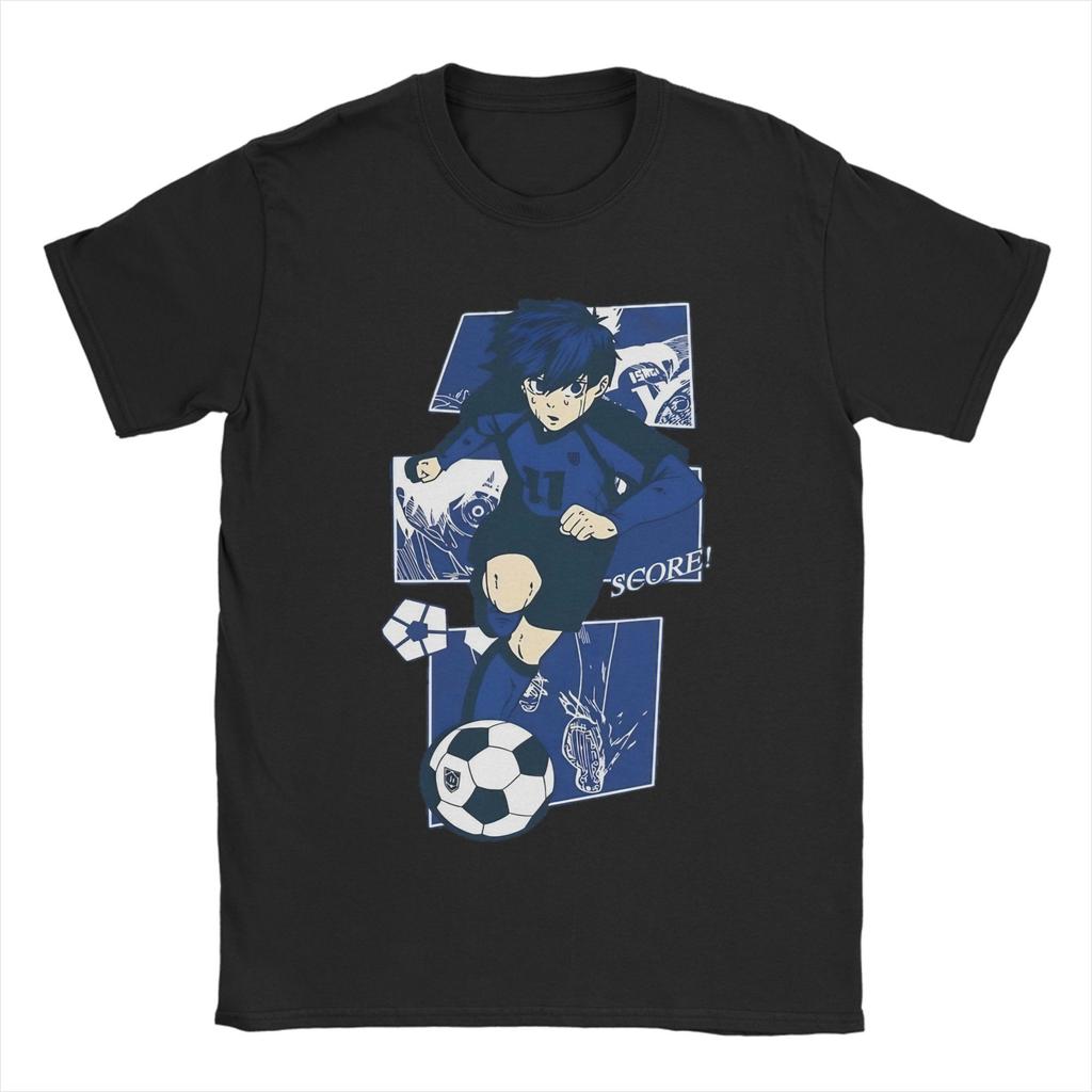 Michael Kaiser Blue Lock  Tee Shirt for Men Women Print T Shirts Manga 100% Cotton Clothes
