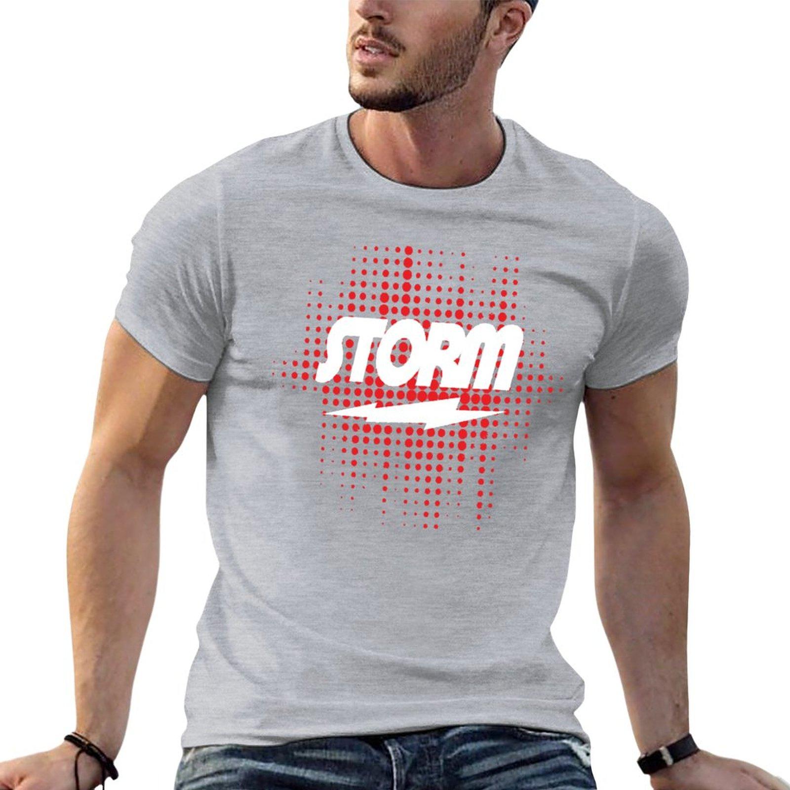 

New Storm Bowling T-Shirt Short t-shirt Blouse t shirt for men 2XL
