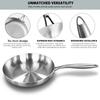 316 Stainless Steel Frying Pan Non-Stick Pan Fried Steak Pot Uncoated Home Kitchen Cookware For Gas Stove and Induction Cooker
