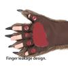 1 Pair Halloween Wolf Gloves Decoration Werewolf Gloves Gorilla Gloves Makeup Stage Hands Paws Claw For Props Cosplay