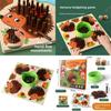 Wooden Hedgehog Sensory Game For Children Hand Coordination And Cognitive Growth