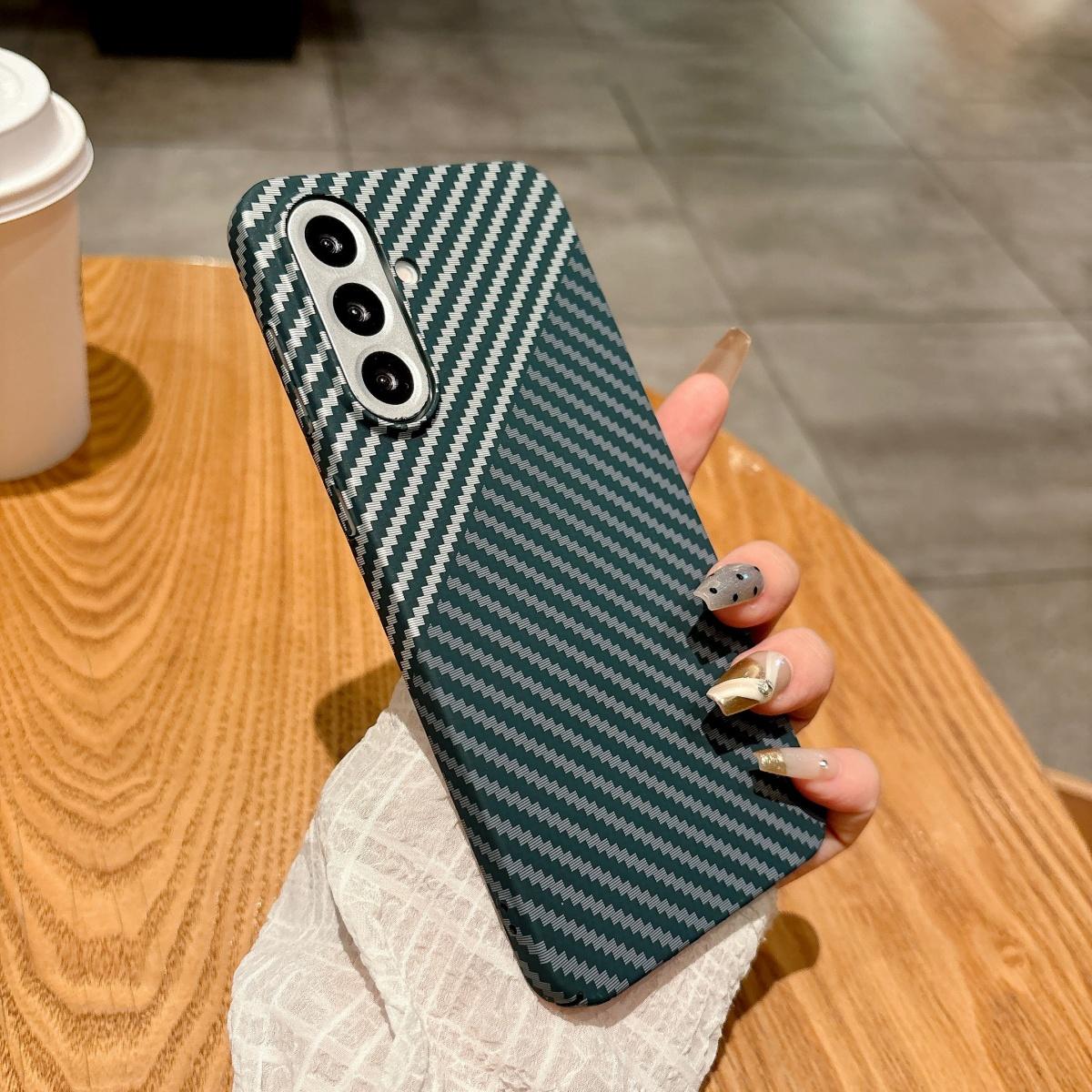 

Carbon Fiber Plastic Case For Samsung S26 S25 S24 S23 S22 Note 20 Ultra 10 Plus A17 A15 A56 A16 A55 For Magsafe Magnetic Cover Galaxy Note20 Ultra