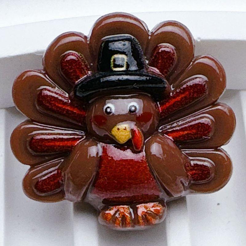 

10Pcs New Cute Cartoon Easter Bunny, Egg, Turkey Series Flat Back Ornament Jewelry Bows Accessories