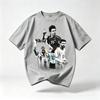 The Greatest Of All Time Messi Tee Classic Soccer Star Portrait Design Breathable Short Sleeve For True Football Supporters