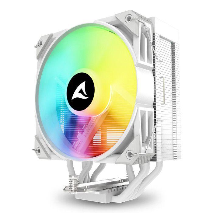 Sharkoon A50 Dissipatore Processore RGB Bianco Ventola 12cm TDP 230W Intel AMD