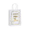 StoBag Luxury Gift Wrapping Bags for Sweets Black and White Elegant Design Paper Bags Personalized Packaging Birthday Treat Bags