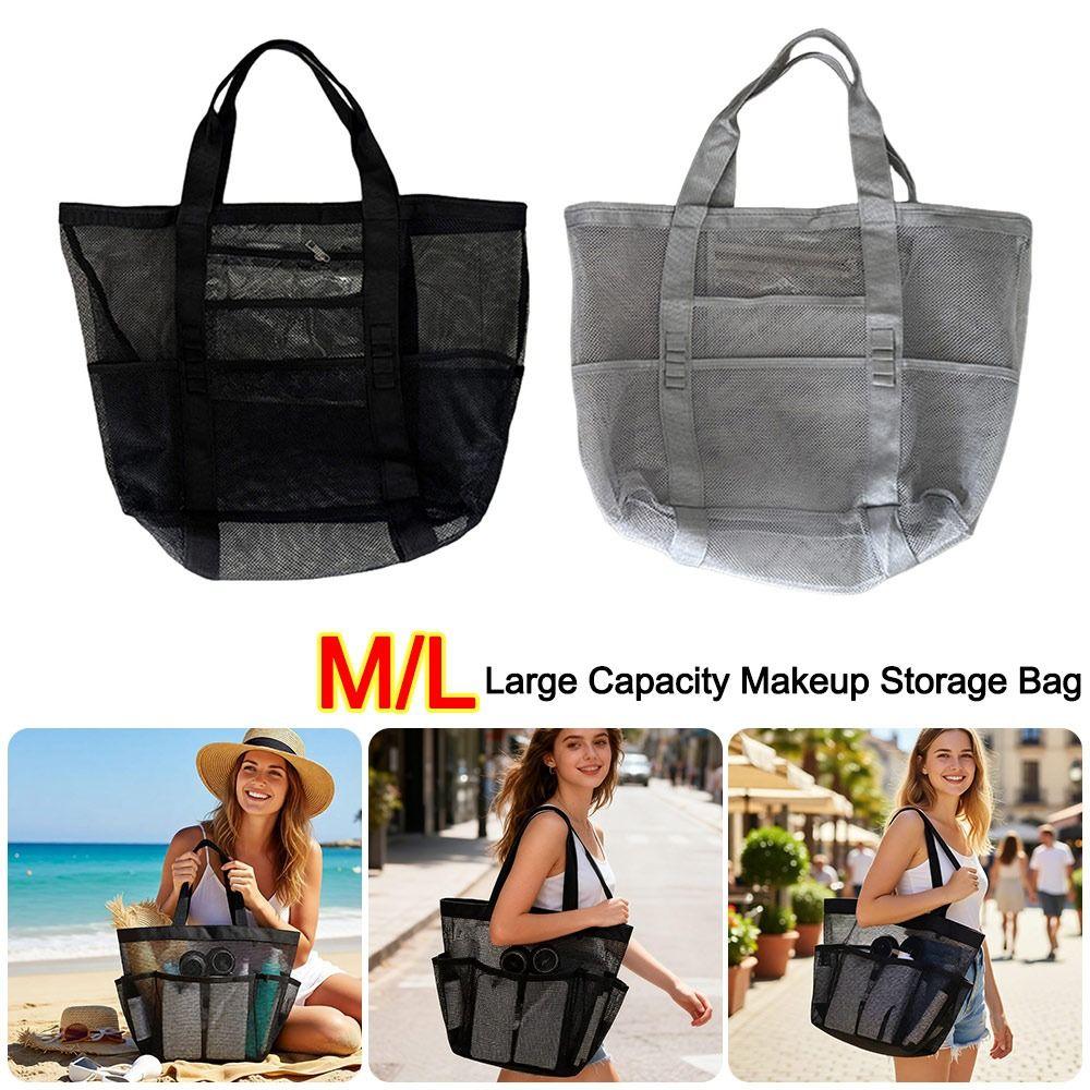 Hollow Beach Bags Mesh Makeup Storage Bag New Shoulder Bag  Women