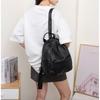 Genuine Leather Backpack Women Head Layer Cowhide Naturally Falls Fashionable Schoolbag Soft Large-capacity