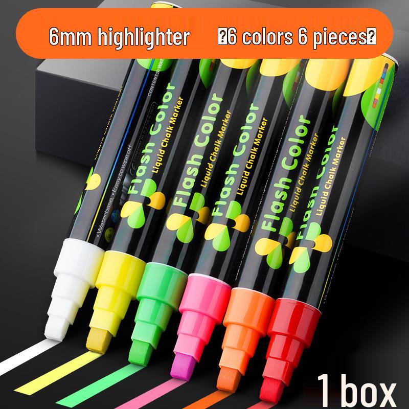 

Светодиодные флуоресцентные маркеры для классных досок - на водной основе, разноцветные, светящиеся пишущие инструменты