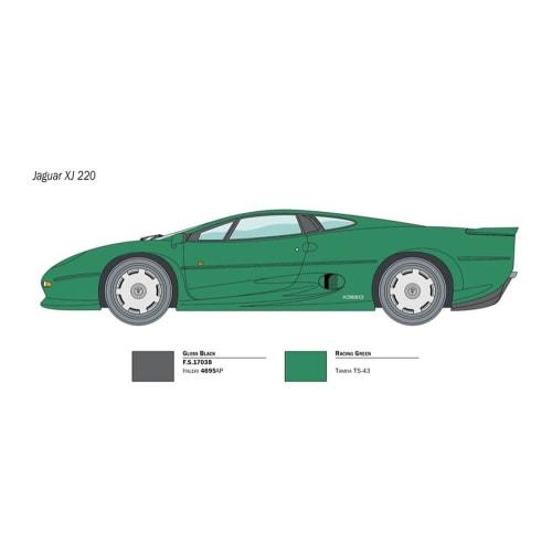 Italeri 1/24 Scale Jaguar XJ 220 Plastic Model Kit (Includes Japanese Instructions) IT3631