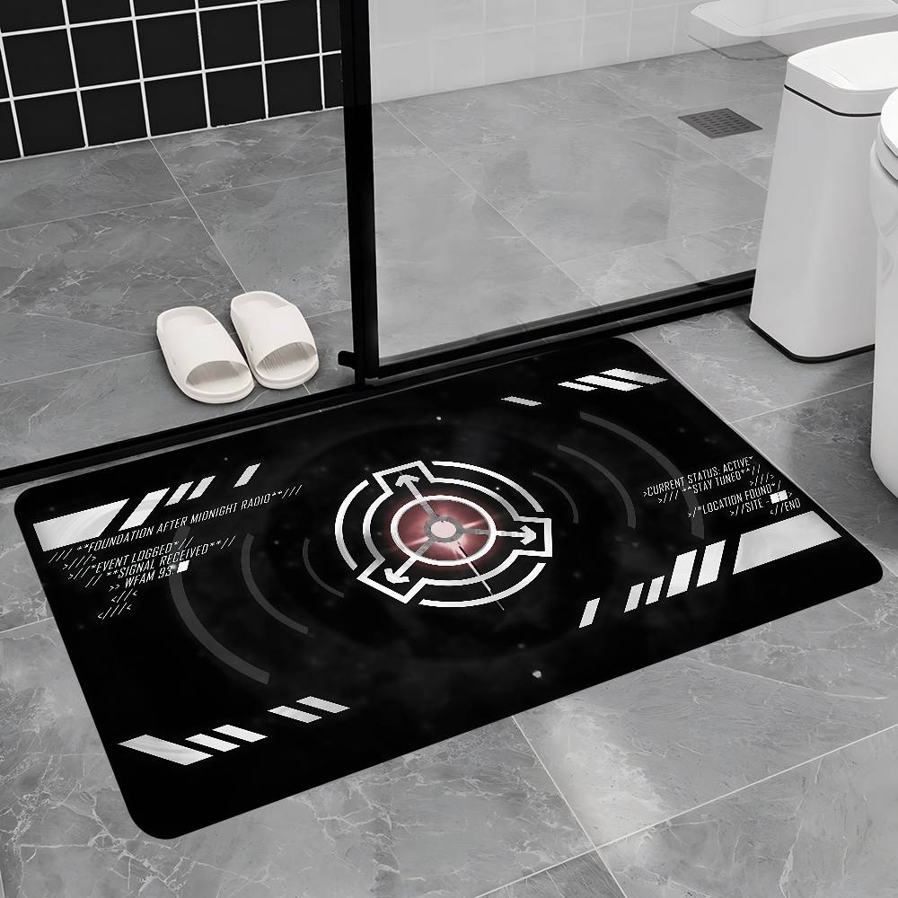 

Sci Fi Foundation SCP Foundation Room Mats Retro Multiple Choice Living Room Kitchen Rug Non-Slip Welcome Rug 40cm x 60cm