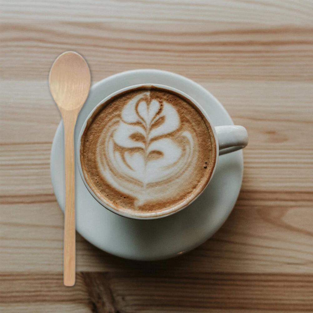 Stirring Spoon Wood Soup Spoons Eating Mixing Stirring Cooking Long Handle Spoon Coffee Mixing Spoon Kitchen Utensils