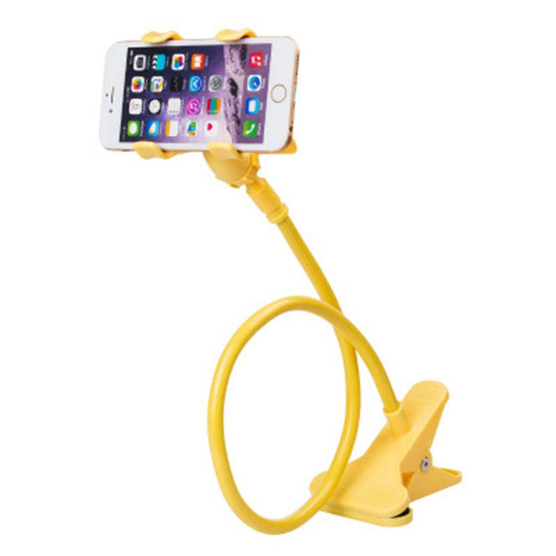 Creative Lazy Phone Holder Flexible Adjustable Cellphone Holder Universal Lazy Bracket 360° Adjustable Stand Clip Phone Stand жёлтый
