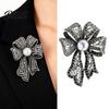Long-lasting Brooch Vintage Faux Pearl Bow Sweater Cardigan Coat Business