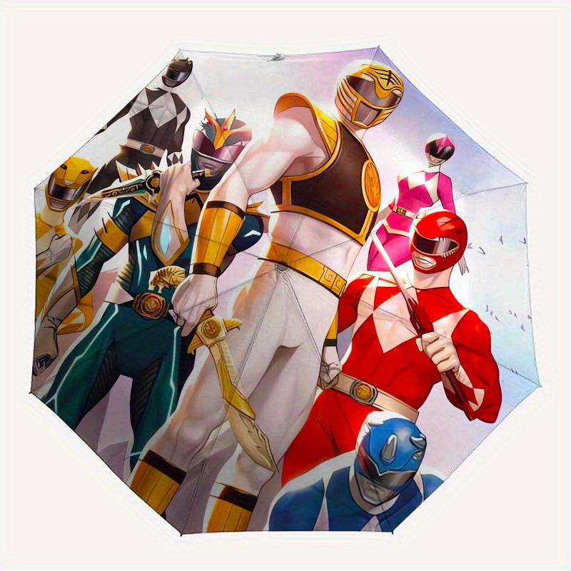 

1pc Power Rangers, Team Themed High-quality Umbrella,Automatic Opening and Closing Umbrella,Multi-functional Umbrella G0811240