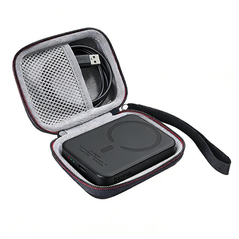 ZOPRORE Hard EVA Outdoor Travel Box Storage Bag Carrying Cover Case for Baseus 20W 5000mAh Wireless Magnetic Power Bank